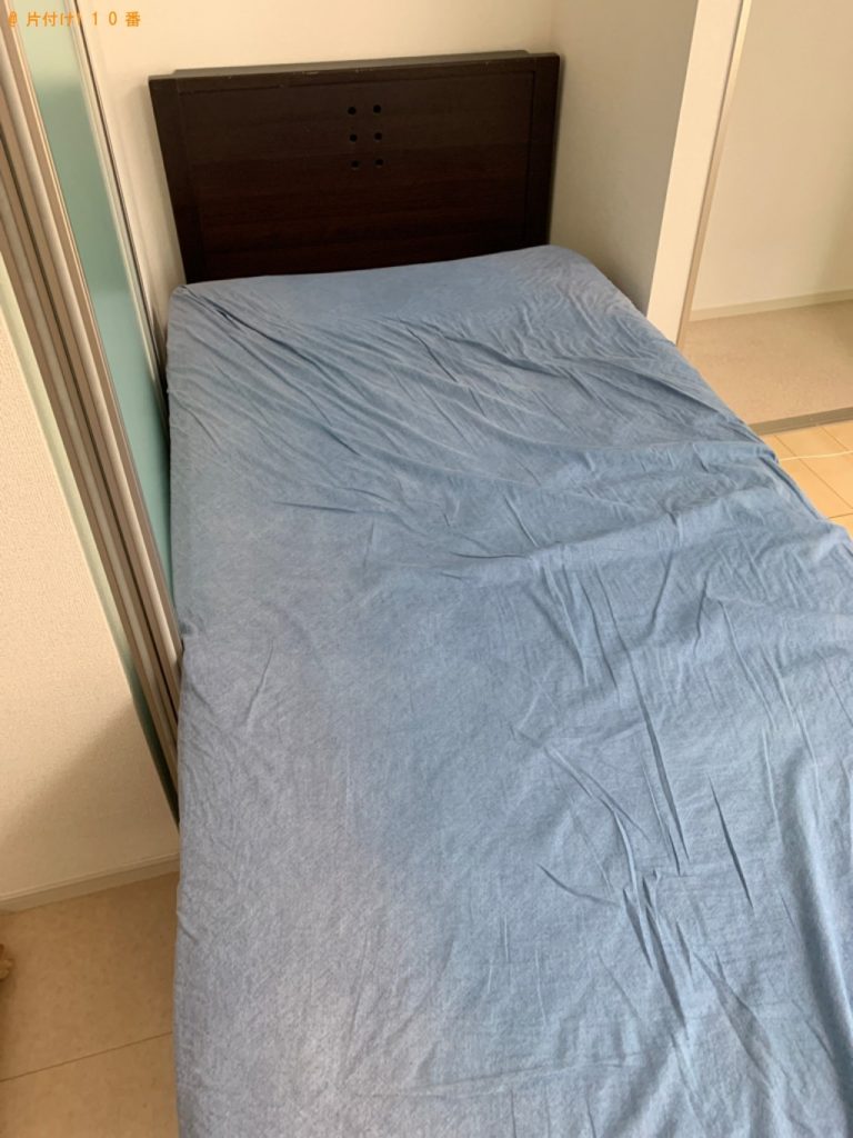 【高崎市和田町】シングルベッド、ベッドマットレスの回収・処分