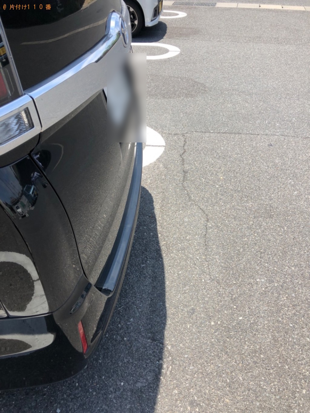 車からテーブルの上に3点程物を移動する作業ご依頼　お客様の声
