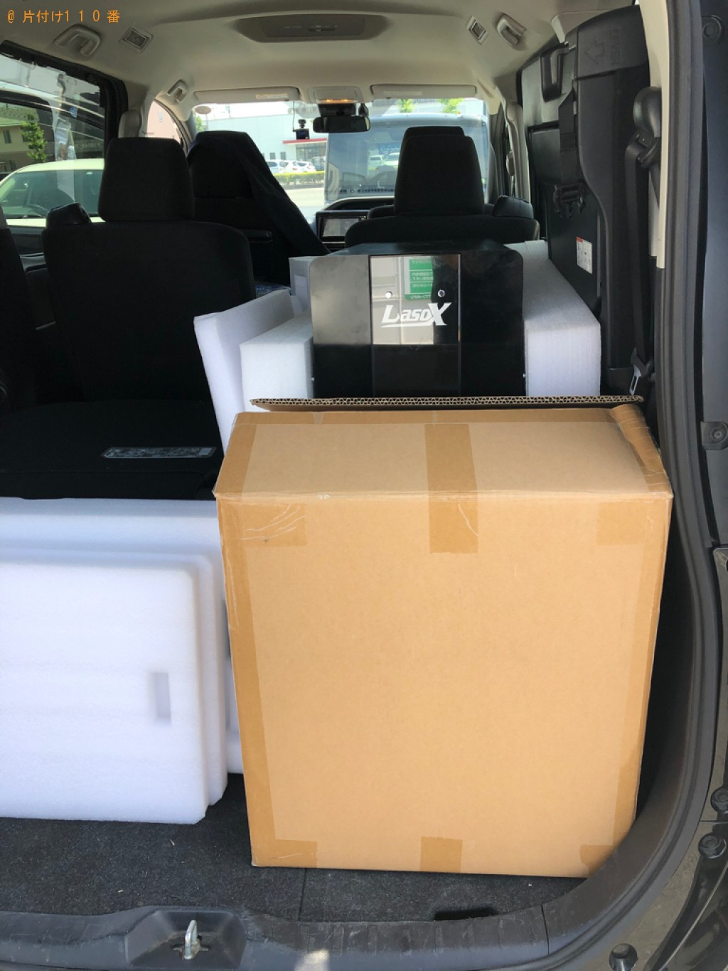 車からテーブルの上に3点程物を移動する作業ご依頼　お客様の声